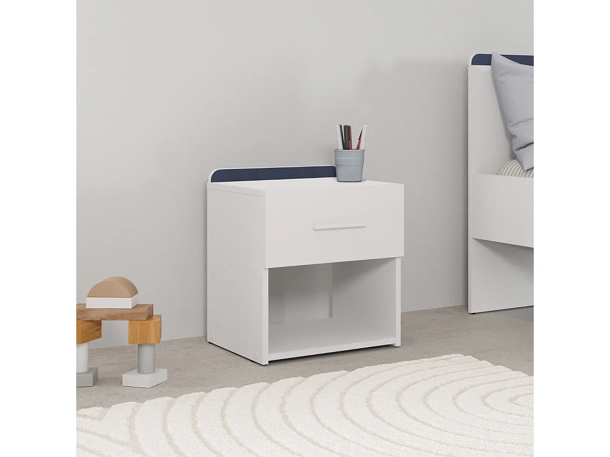 Comodino "Reverso" - Bianco opaco