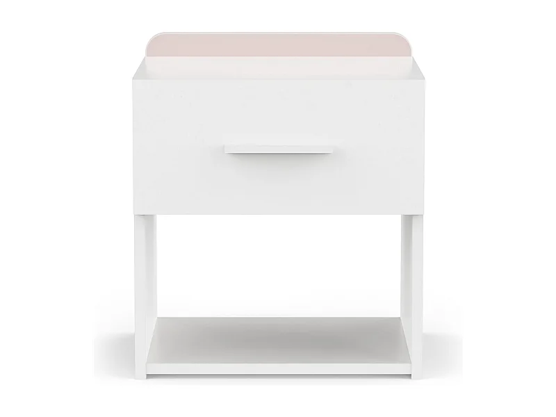 Chevet 1 tiroir blanc mat L40 cm ARLO