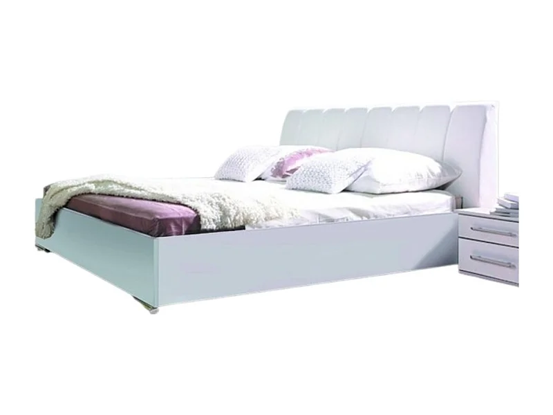 Cama diseño en cuero sintético VERONA. Cama de 160x200. Cama de dos plazas e incluye somier para dormitorio.
