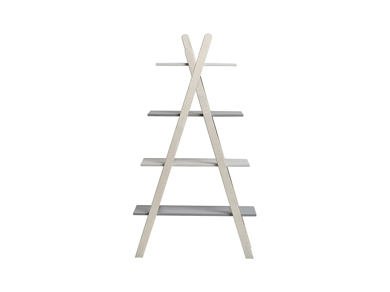 Etagère tipi enfant en bois gris et blanc H146 cm - Sue