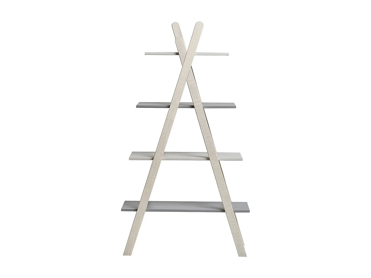 Etagère tipi enfant en bois gris et blanc H146 cm - Sue