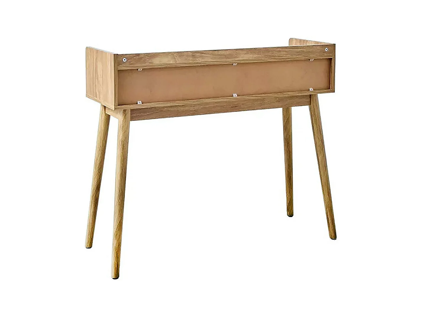 Console 2 tiroirs avec façades en rotin PALMO