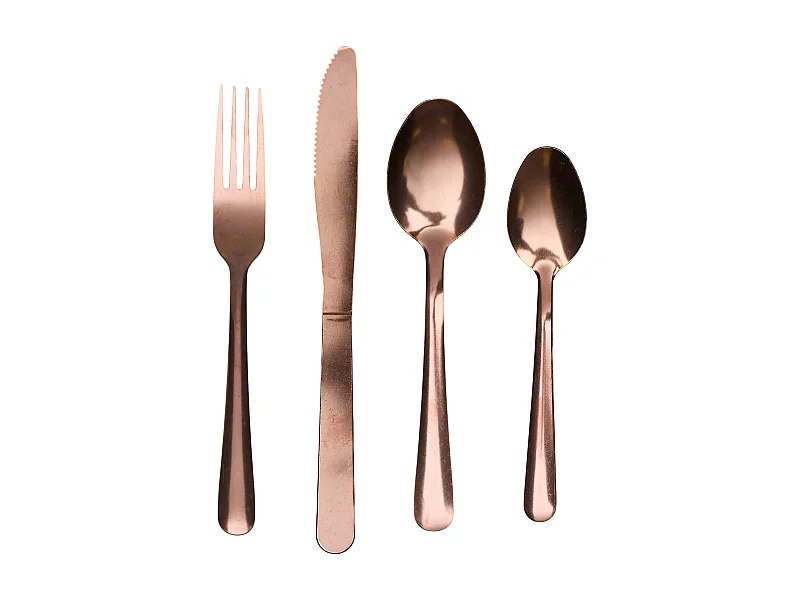 Menagere 16pcs Cuivre Harmony Orange