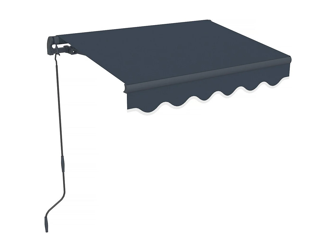 Toldo de aluminio <<Ombra 1>> - 160 x 120 cm - Gris