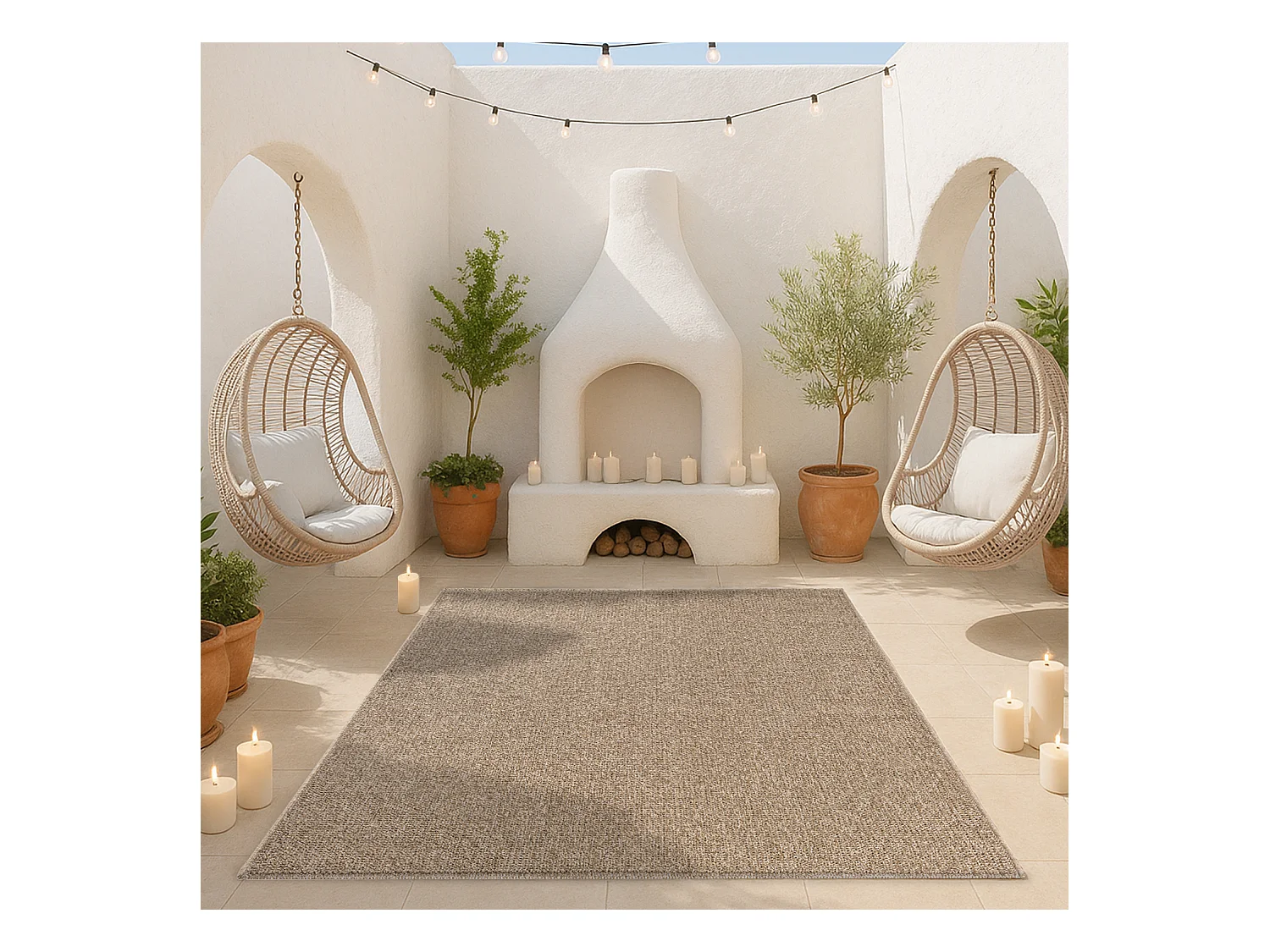 Dywan Kos nowoczesny zewnętrzny ponadczasowy, Natura, 240 x 340 cm