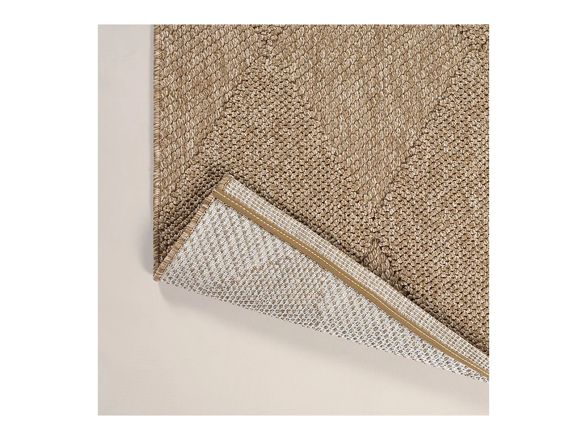 Dywan Kos nowoczesny zewnętrzny rombów, Natura, 120 x 160 cm