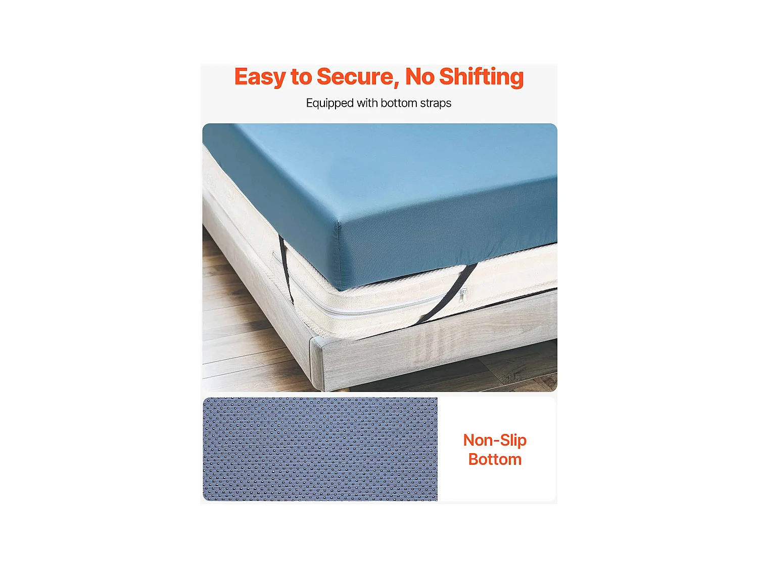 Colchón Médico SucceBuy, Carga de 158,8 kg, Colchón de Espuma para Cama Médica, 203 x 91,4 x 15,3 cm, para Uso Prolongado en el Hogar, Hospitales y Residencias