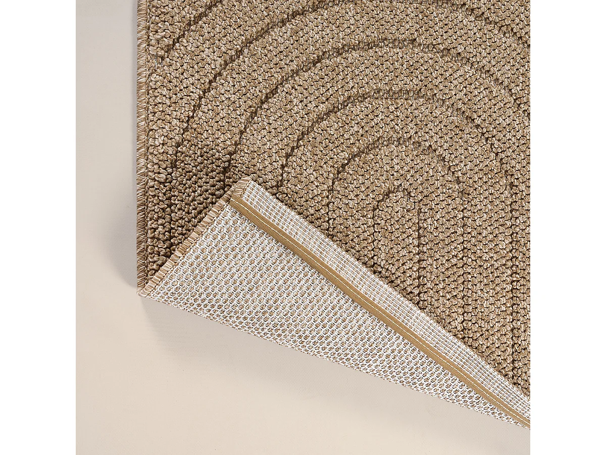 Tapis Kos extérieur moderne arc, Nature, 80 x 250 cm