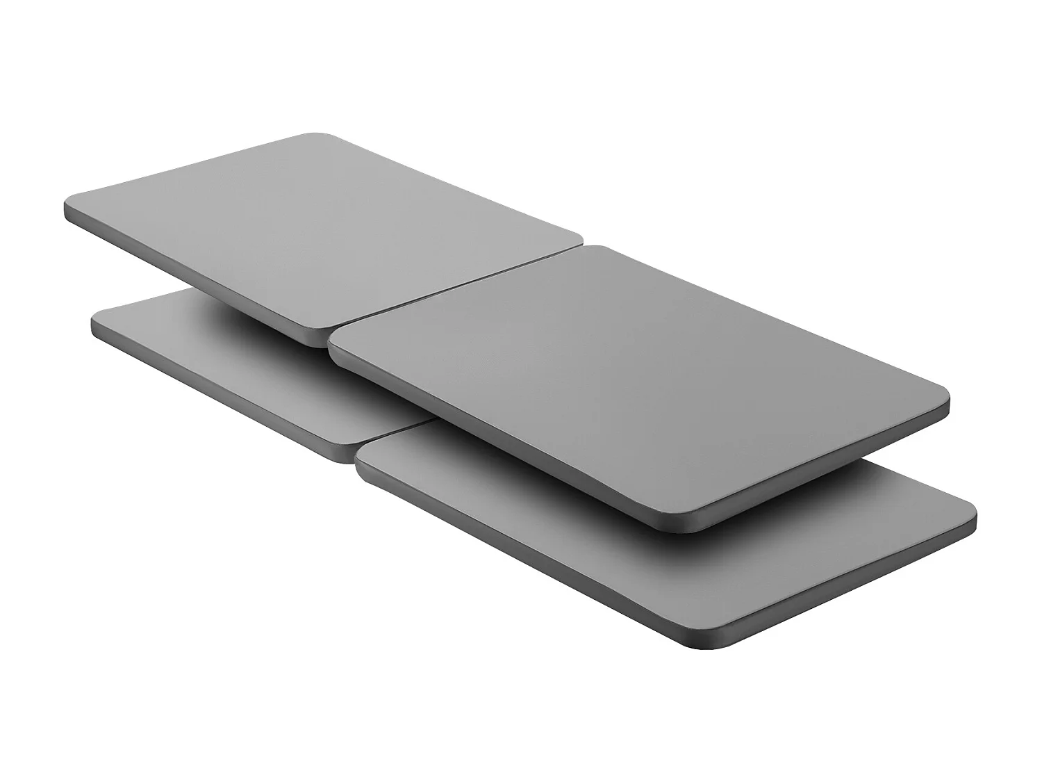 Planche de Lit Queen Size SucceBuy, 201 x 148 x 3,8 cm Lot de 4, Sommier Panneau avec Tissu Oxford 200D, pour Maison Hôtel Appartement, Gris