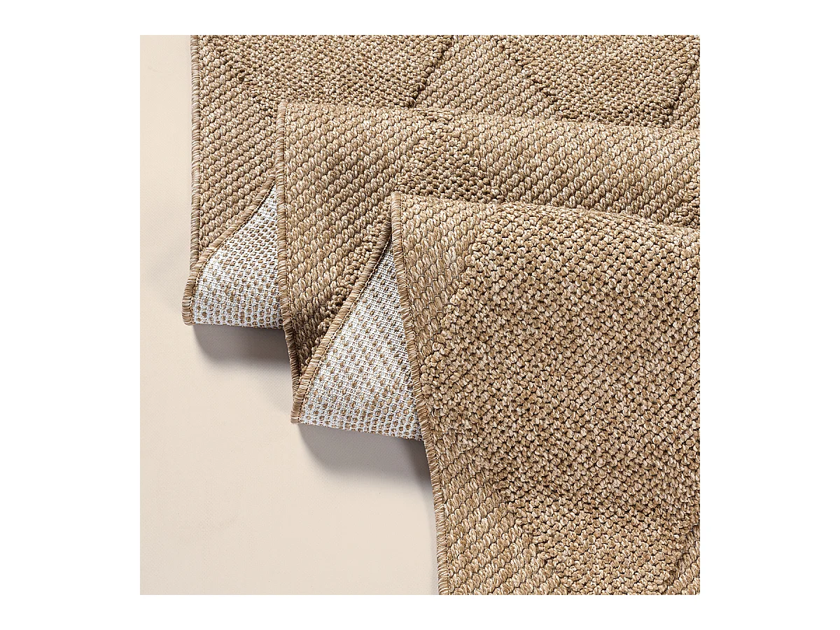 Dywan Kos nowoczesny zewnętrzny rombów, Natura, 200 x 280 cm