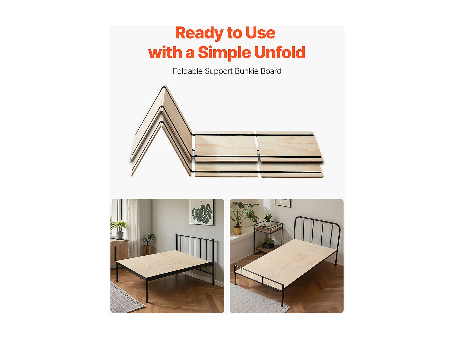 Tablero de Cama Doble Tamaño Twin SucceBuy, 180 x 90 x 1 cm, Lote de 8, Somieres Plegables con Conexión, para Casa, Hotel, Dormitorio y Apartamento