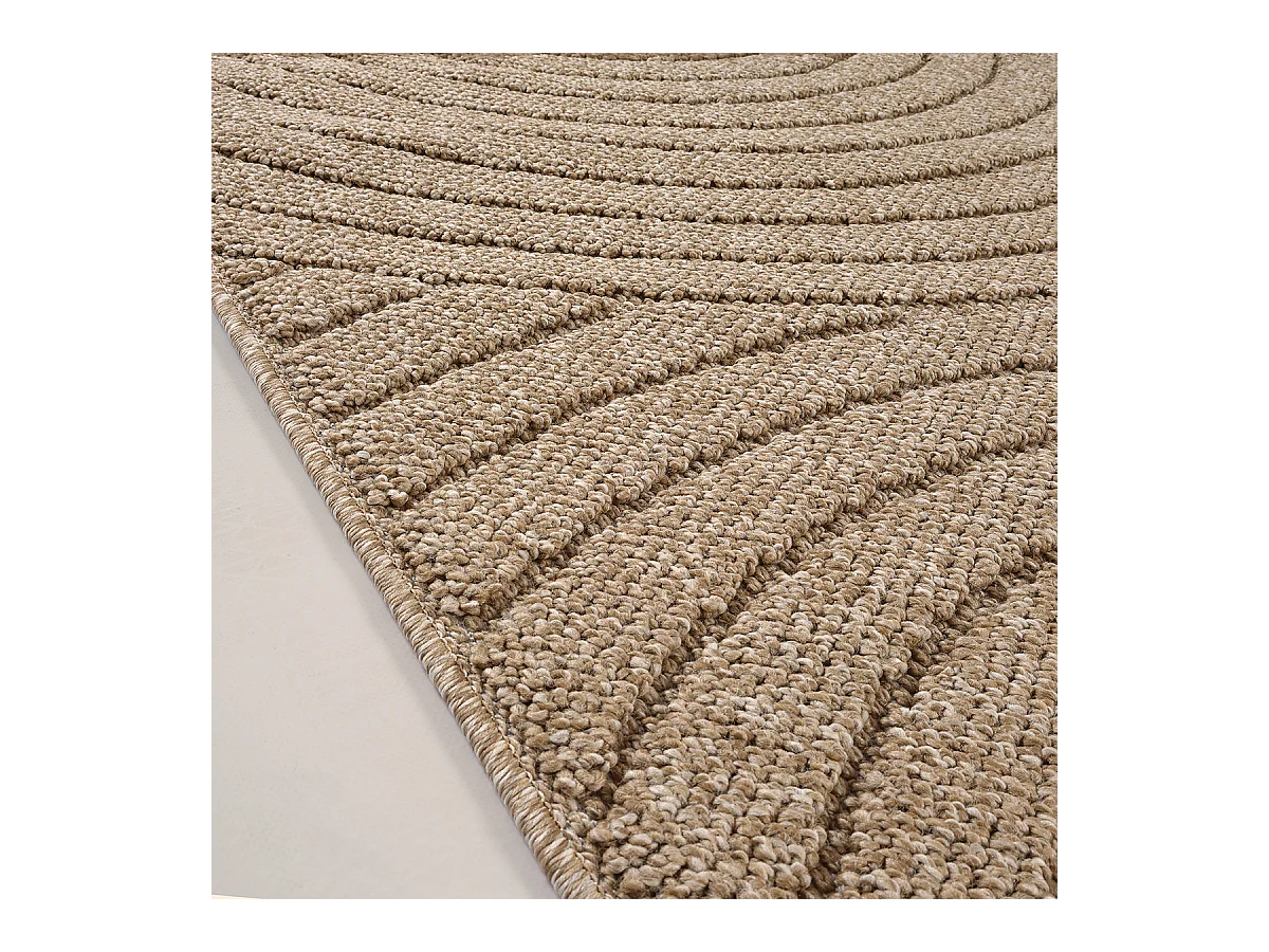 Tapis Kos extérieur moderne arc, Nature, 160 x 220 cm