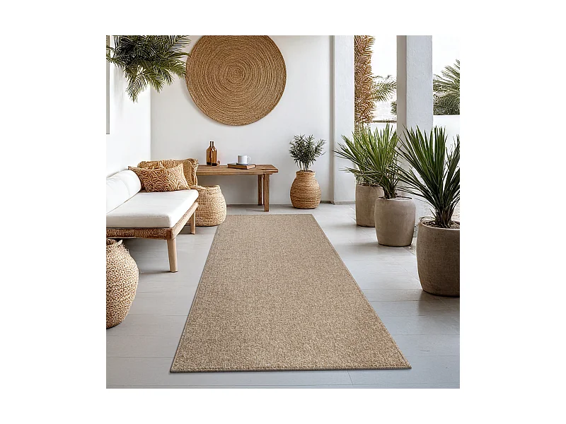 Tapis Kos extérieur moderne intemporel, Nature, 80 x 250 cm