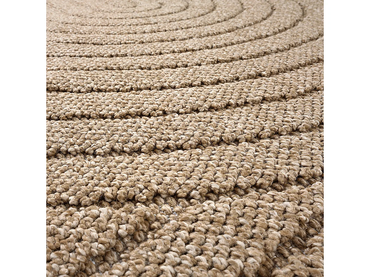 Tapis Kos extérieur moderne arc, Nature, 200 x 280 cm