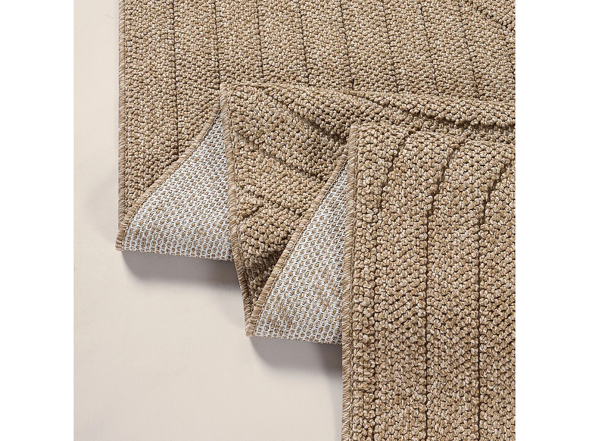 Teppich Kos Outdoor modern Bogenmuster, Natur, 240 x 340 cm