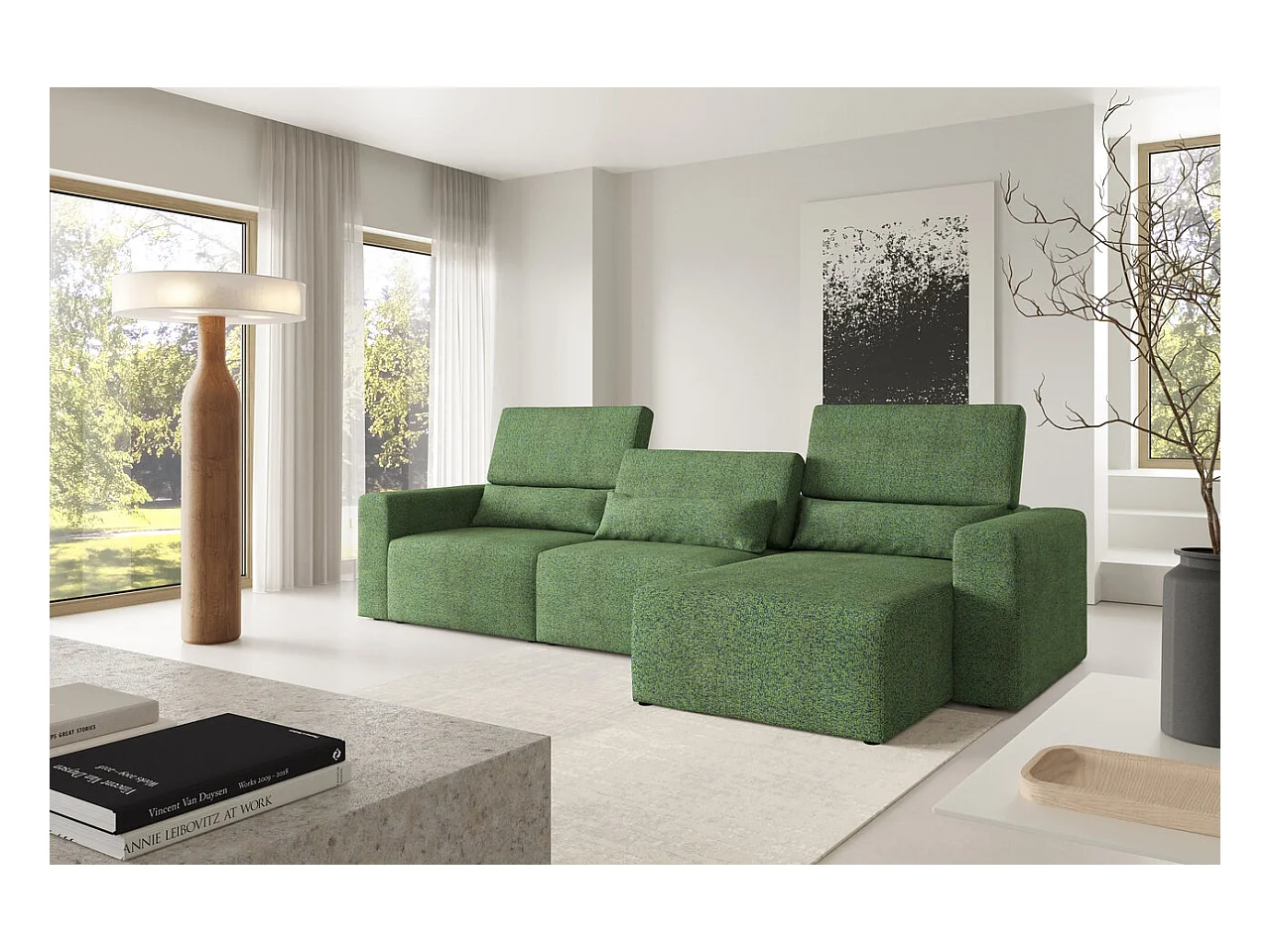 Hoekbank Posejdon XL modulaire premium Kleur: Puente 34