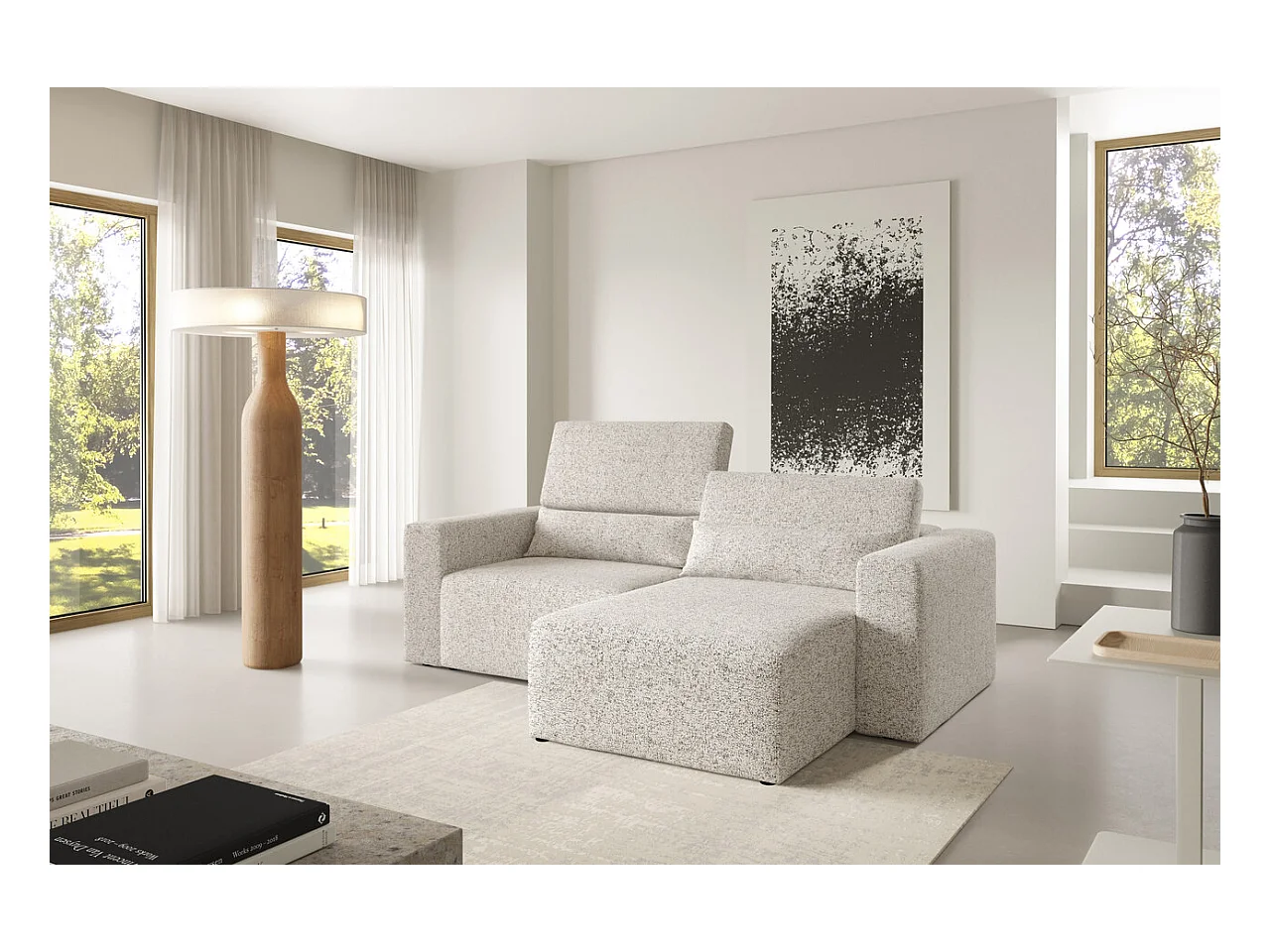 Canapé d’angle Posejdon L modulaire premium Couleur : Puente 06