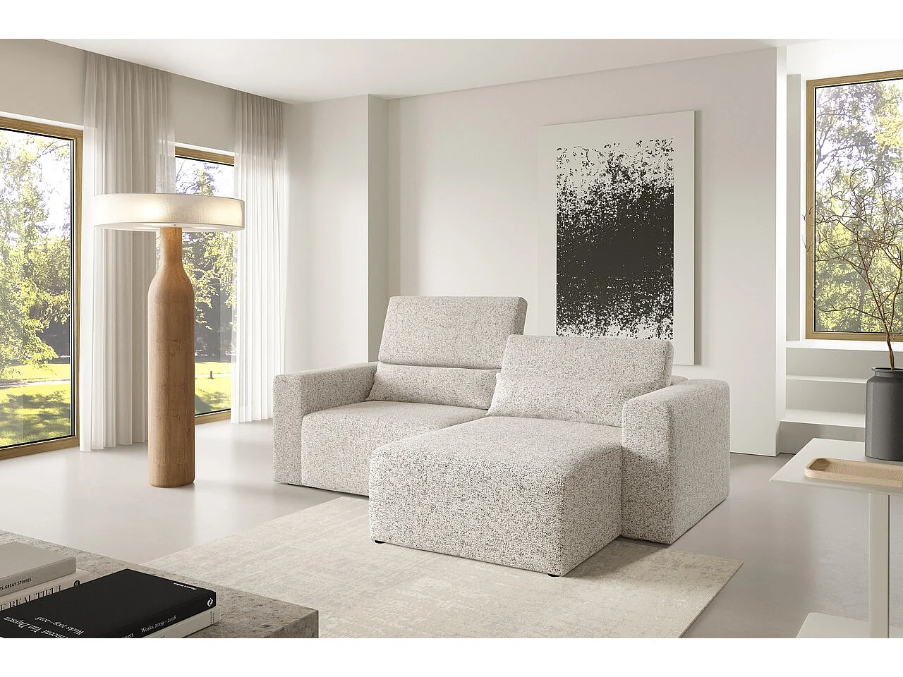 Canapé d’angle Posejdon L modulaire premium Couleur : Puente 06