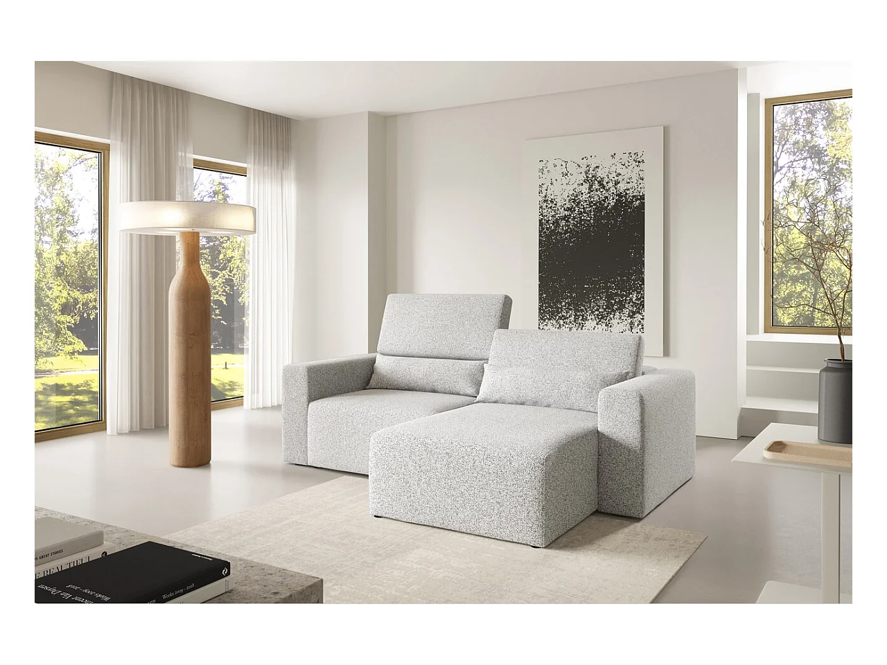 Canapé d’angle Posejdon L modulaire premium Couleur : Puente 80