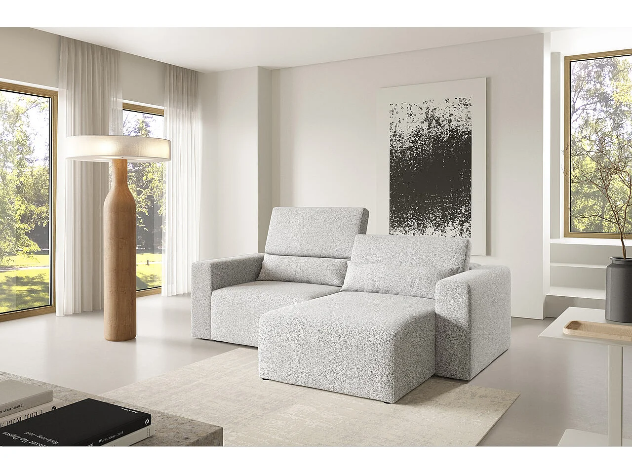 Canapé d’angle Posejdon L modulaire premium Couleur : Puente 80