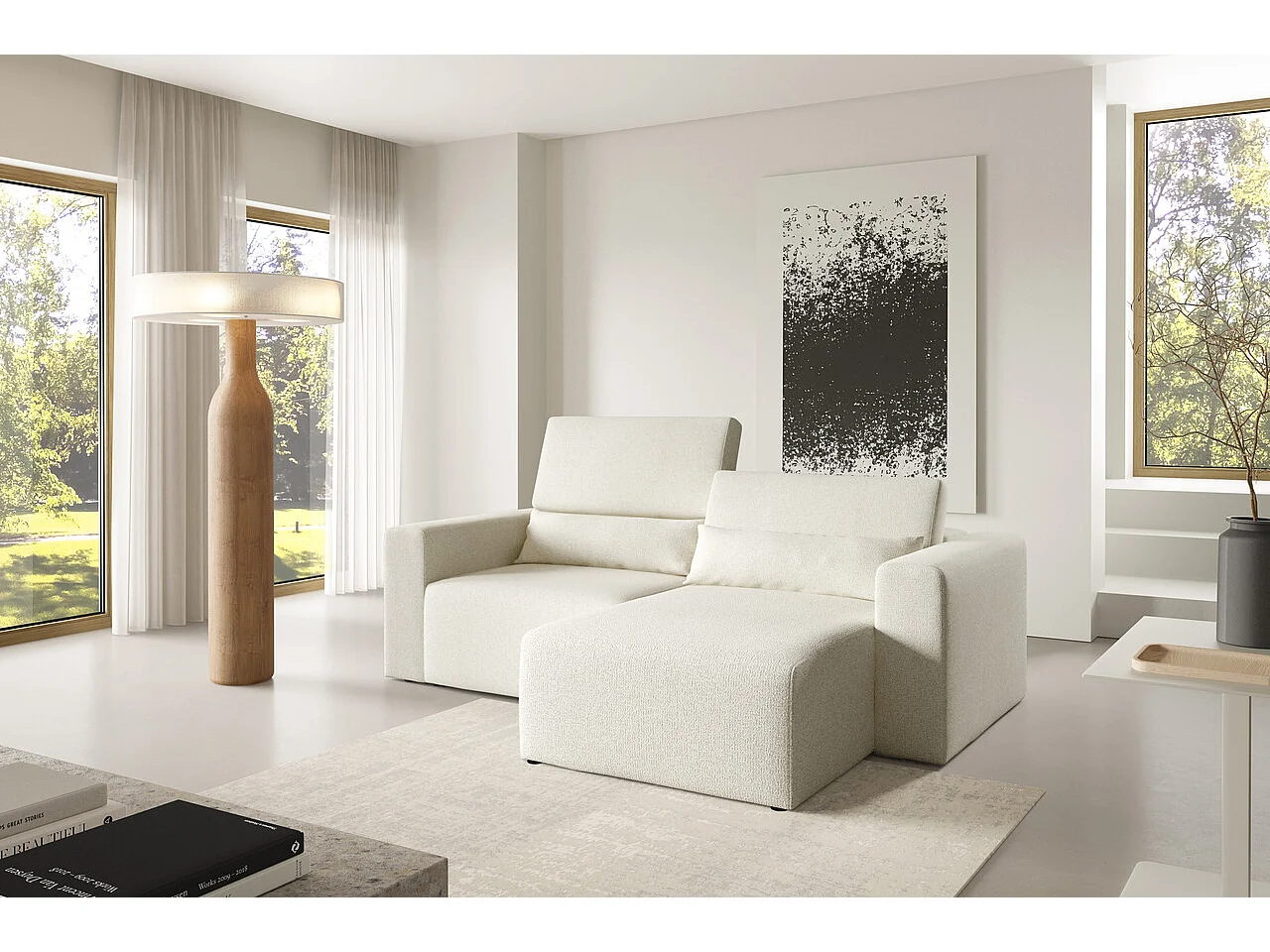 Canapé d’angle Posejdon L modulaire premium Couleur : Puente 03