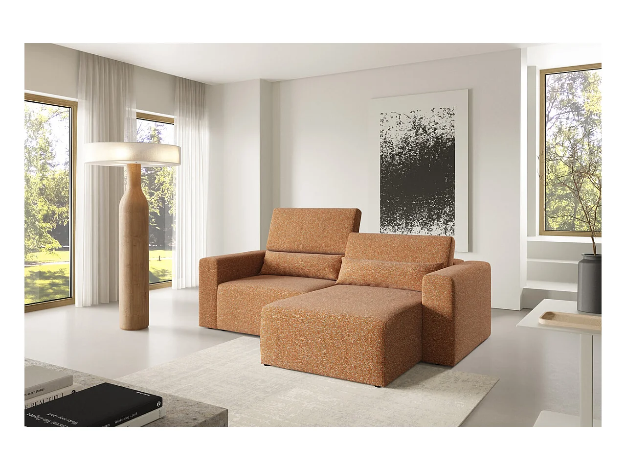 Ecksofa Posejdon L Premium modular Farbe: Puente 52
