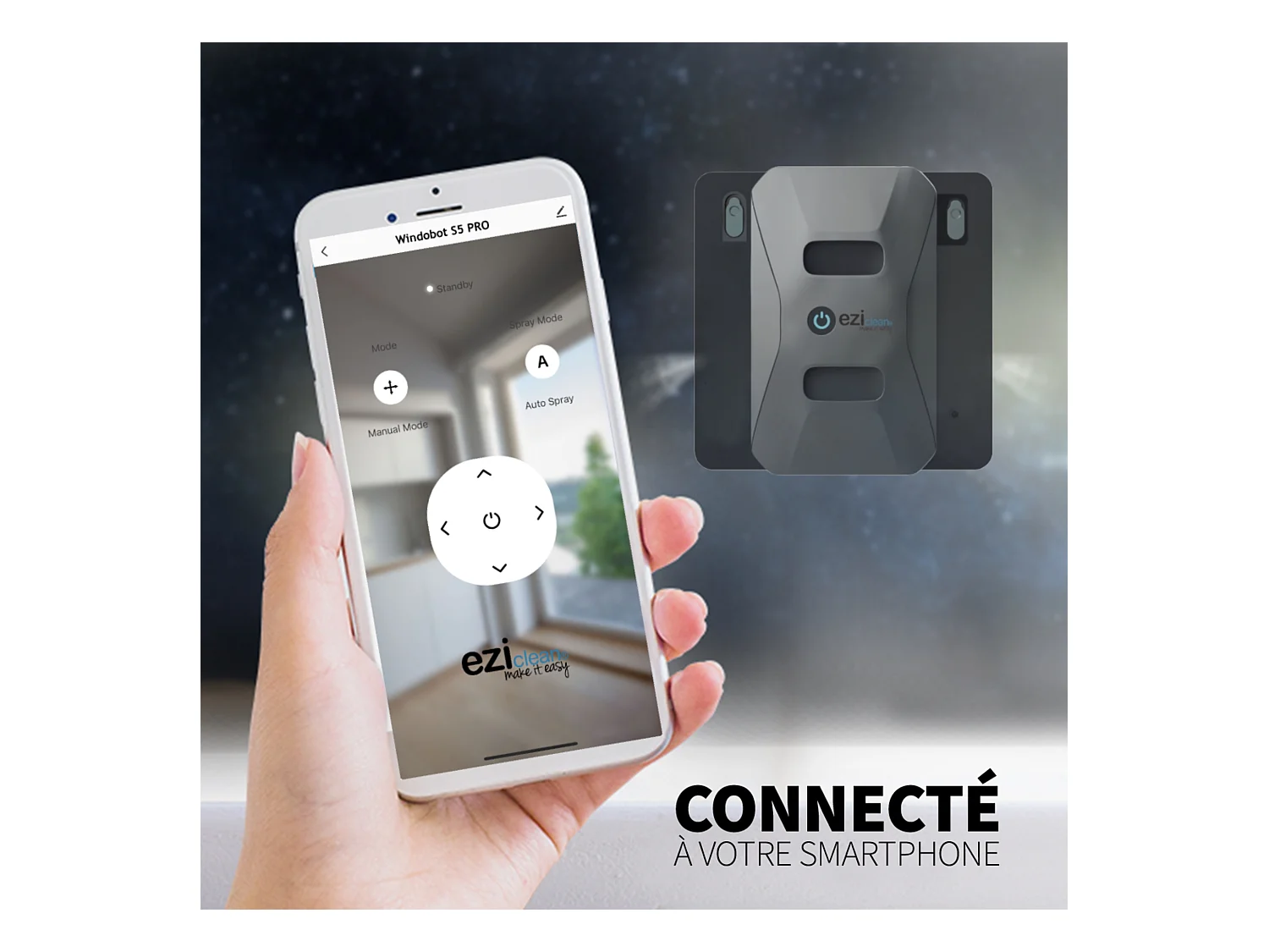 Robot Lave-vitres eziclean® Windobot S6 Ultra