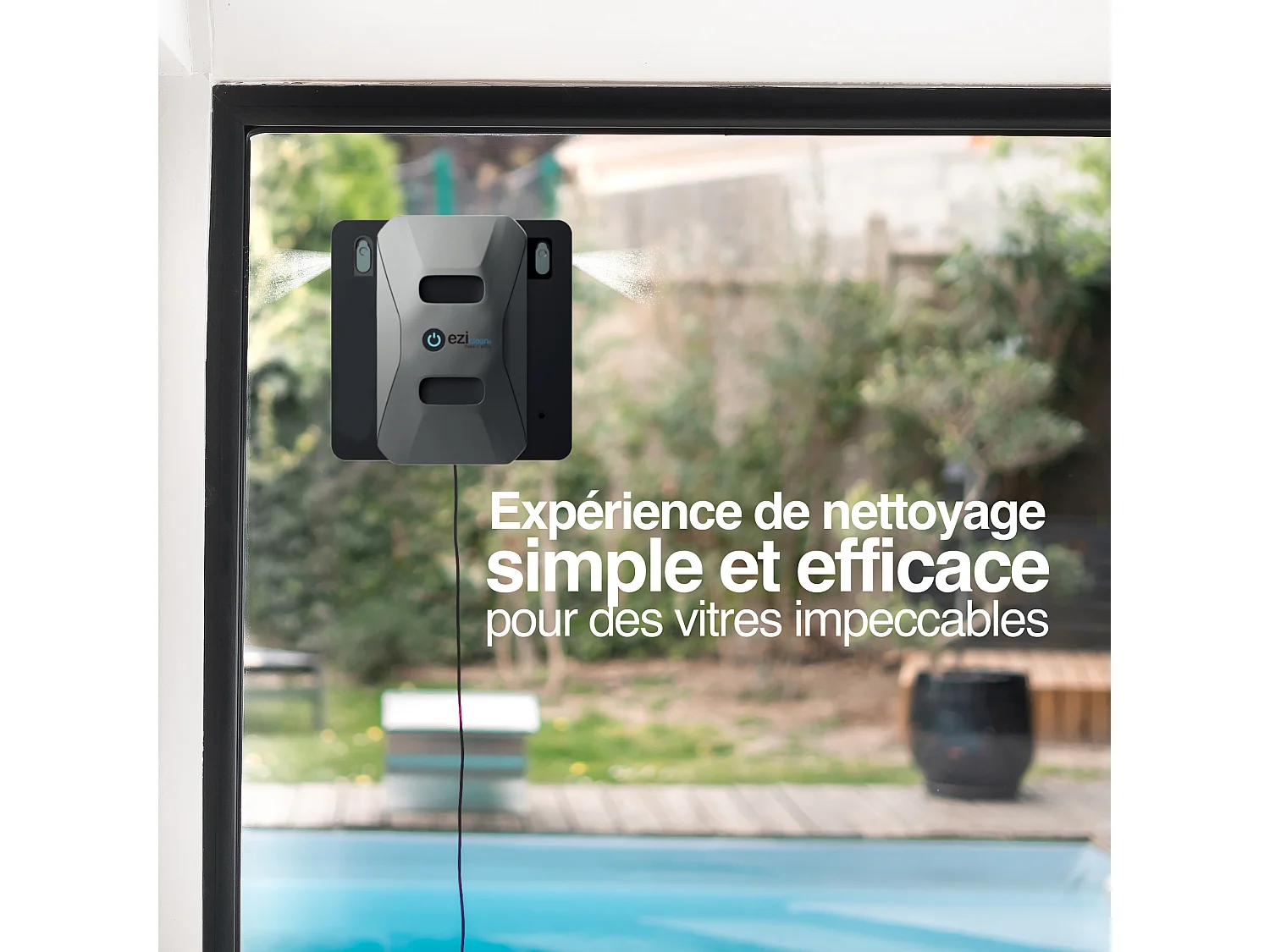 Robot Raamreiniger eziclean® Windobot S6 Ultra met Dubbele Automatische Spray van Reinigingsoplossing