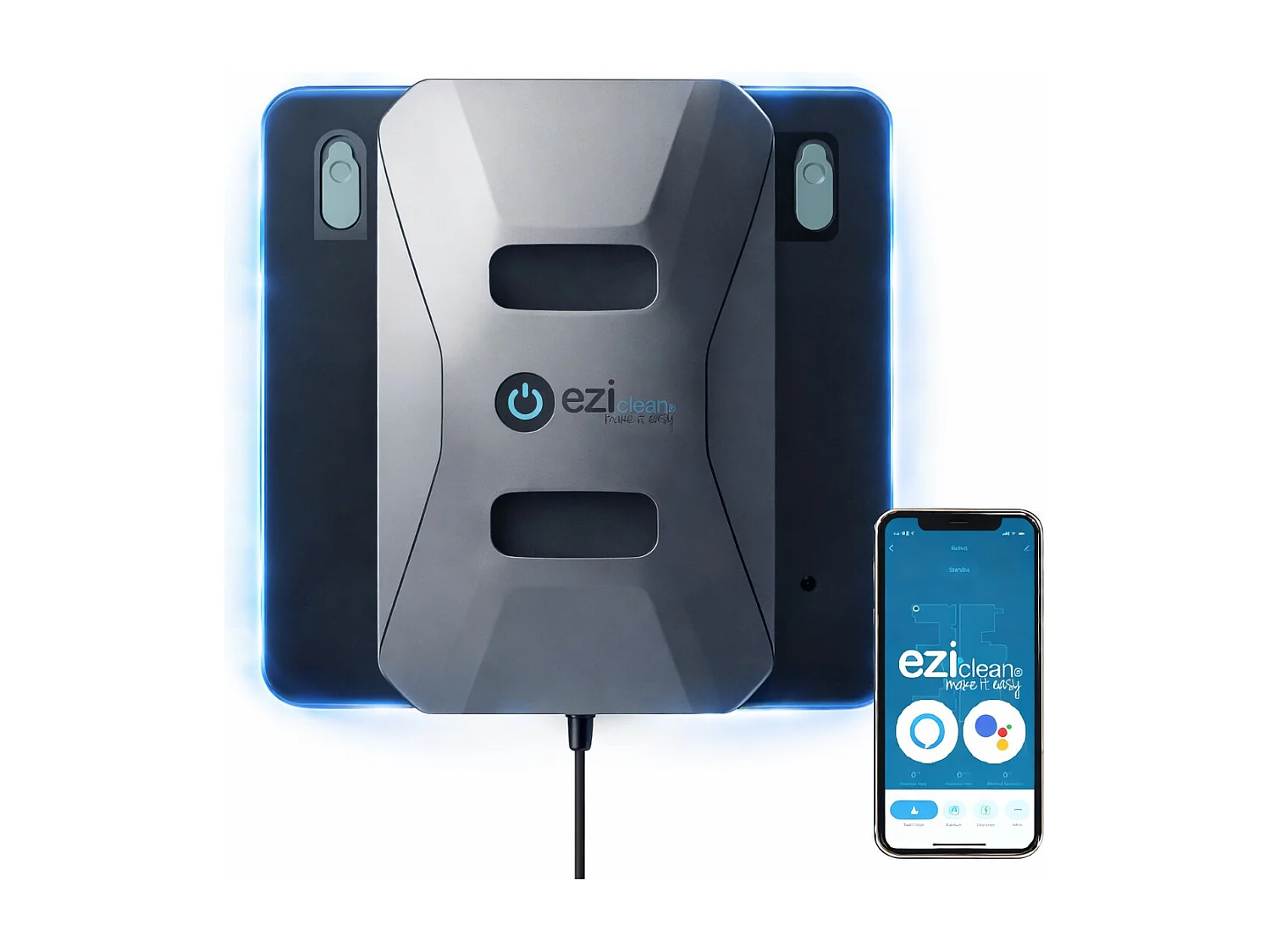 Robot Raamreiniger eziclean® Windobot S6 Ultra met Dubbele Automatische Spray van Reinigingsoplossing