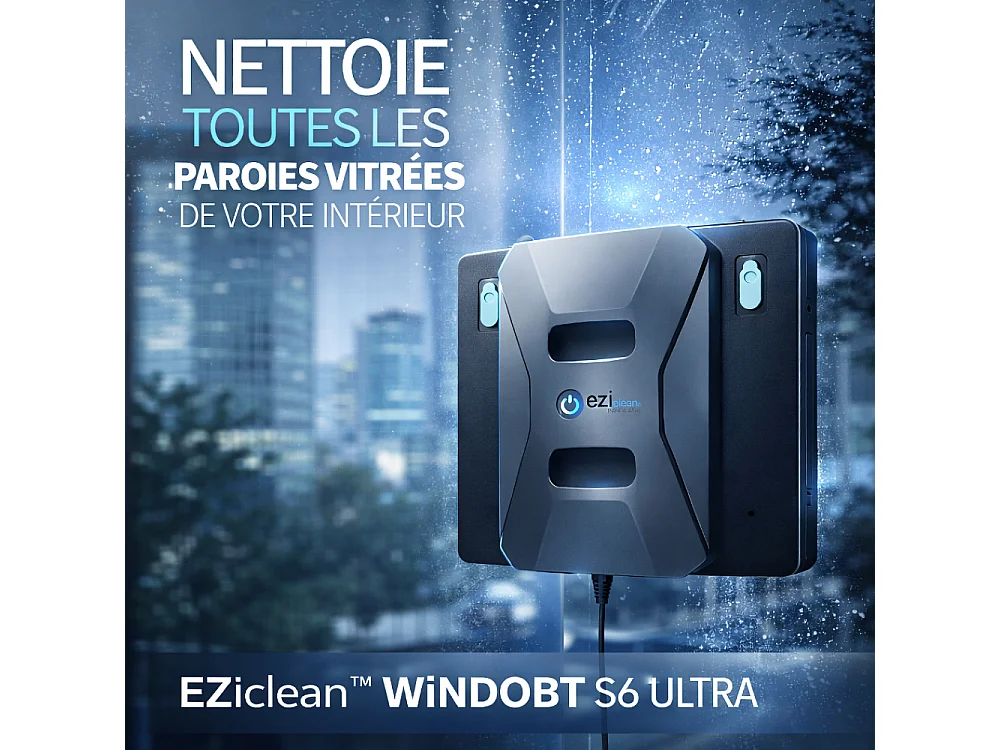 Robot Lave-vitres eziclean® Windobot S6 Ultra
