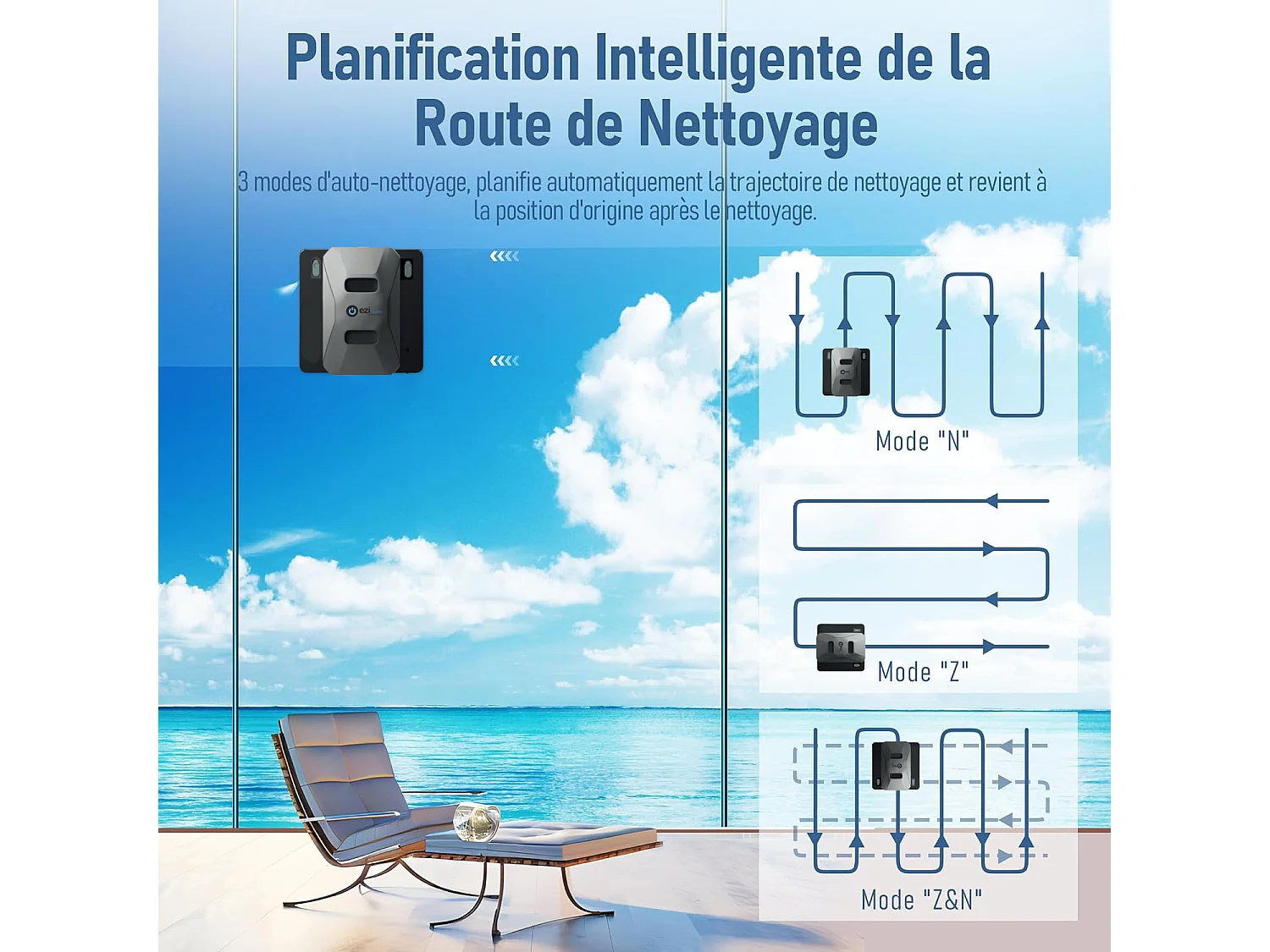 Robot Lave-vitres eziclean® Windobot S6 Pro