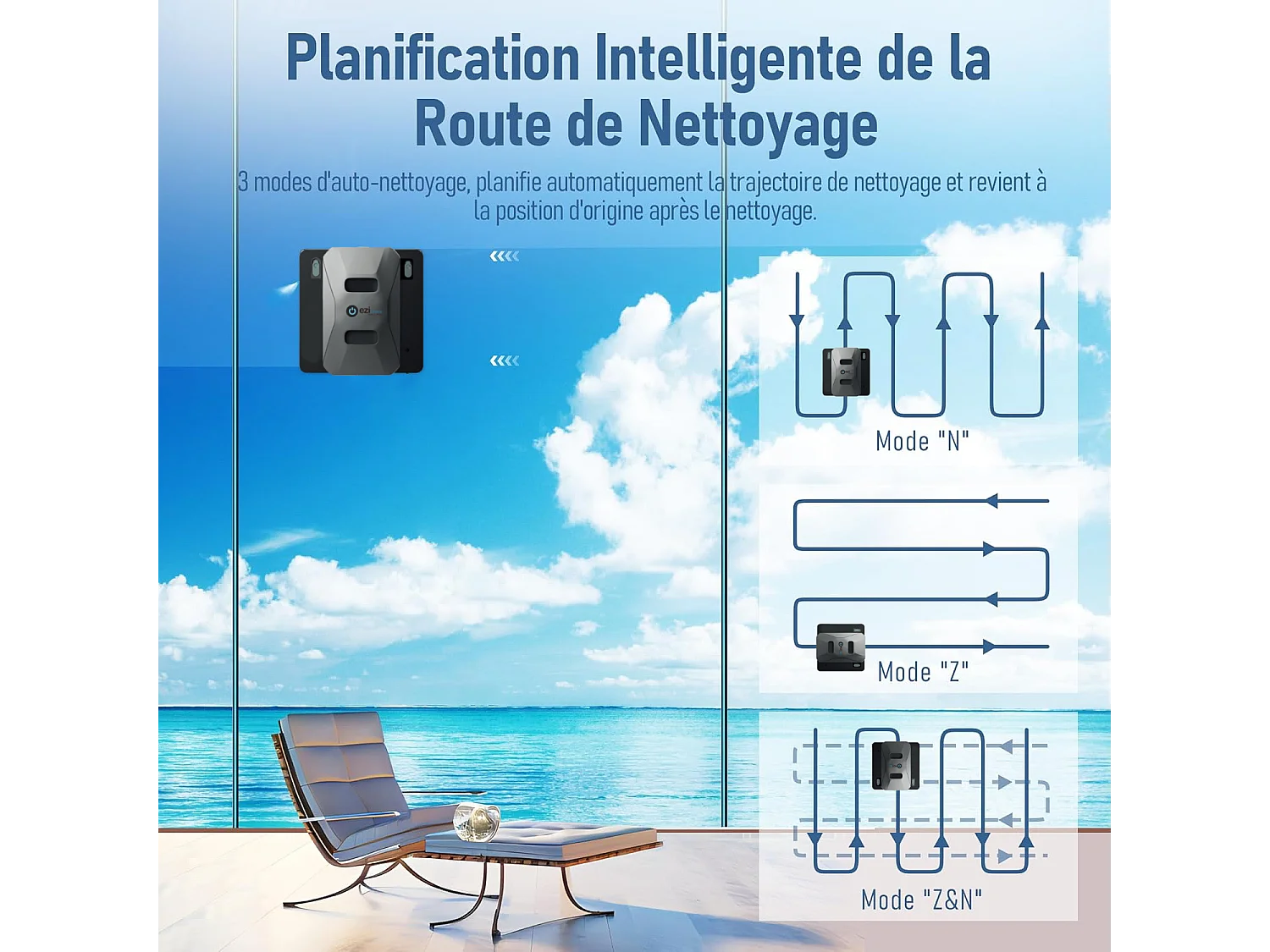 Robot Lave-vitres eziclean® Windobot S6 Pro