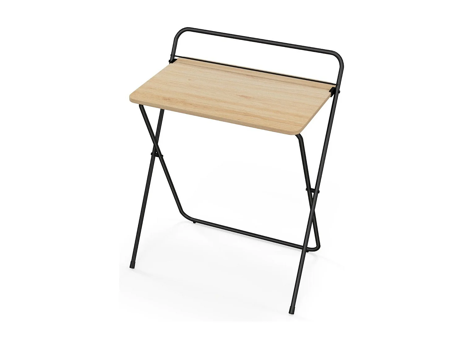 Bureau Informatique Pliable de 60 Cm Bureau D'écriture Compact pour Le Bureau à Domicile avec Support pour Tablette Bureau D'étude Polyvalent Naturel