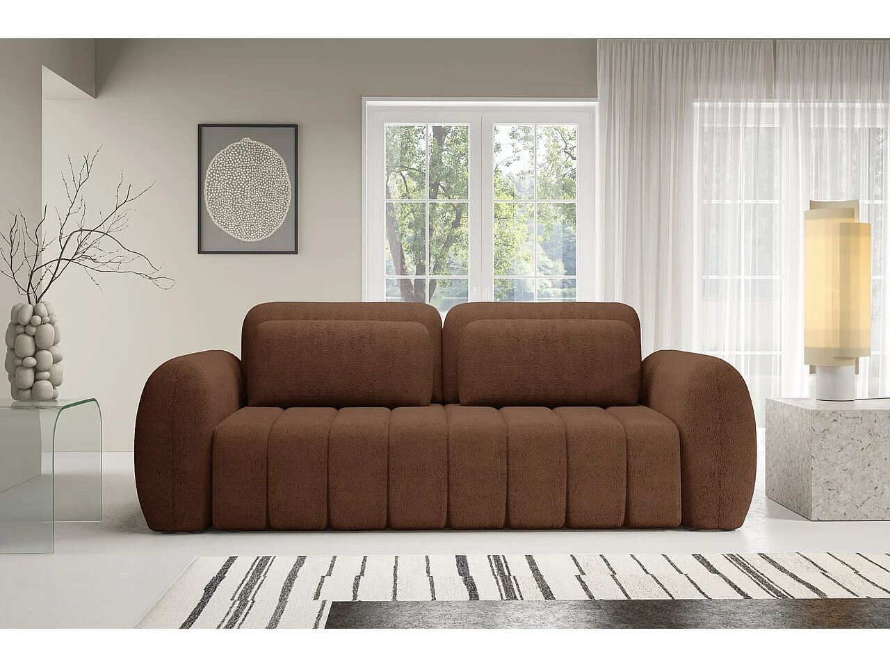 Sofa CONTII Premium mit Schlaffunktion Farbe: Quelle 54