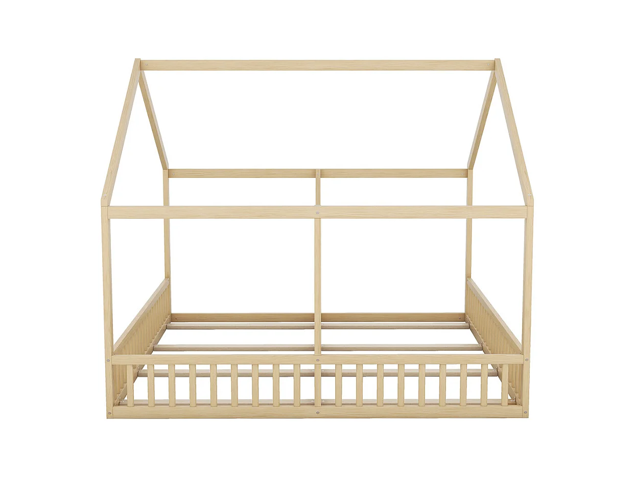 Lit jeune lit 90x200 cm lits plats lits 2 en 1 lit simpledouble pin naturel