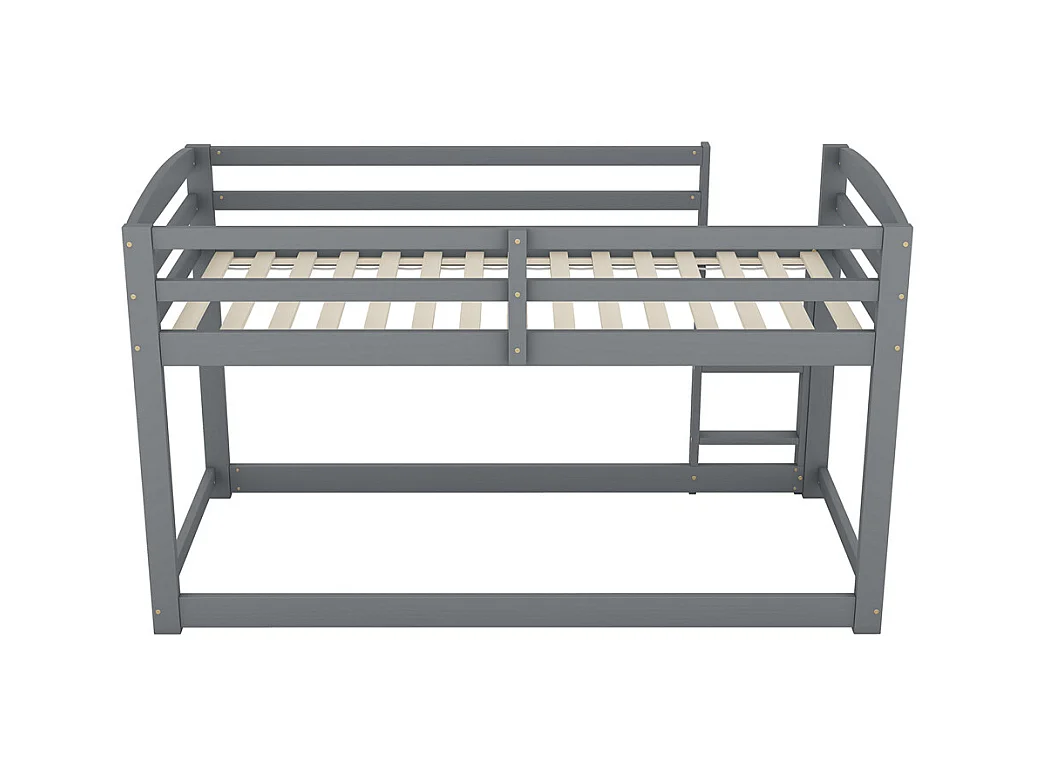 Lit jeune lit 90x200 cm lit superposé lit simple pin gris