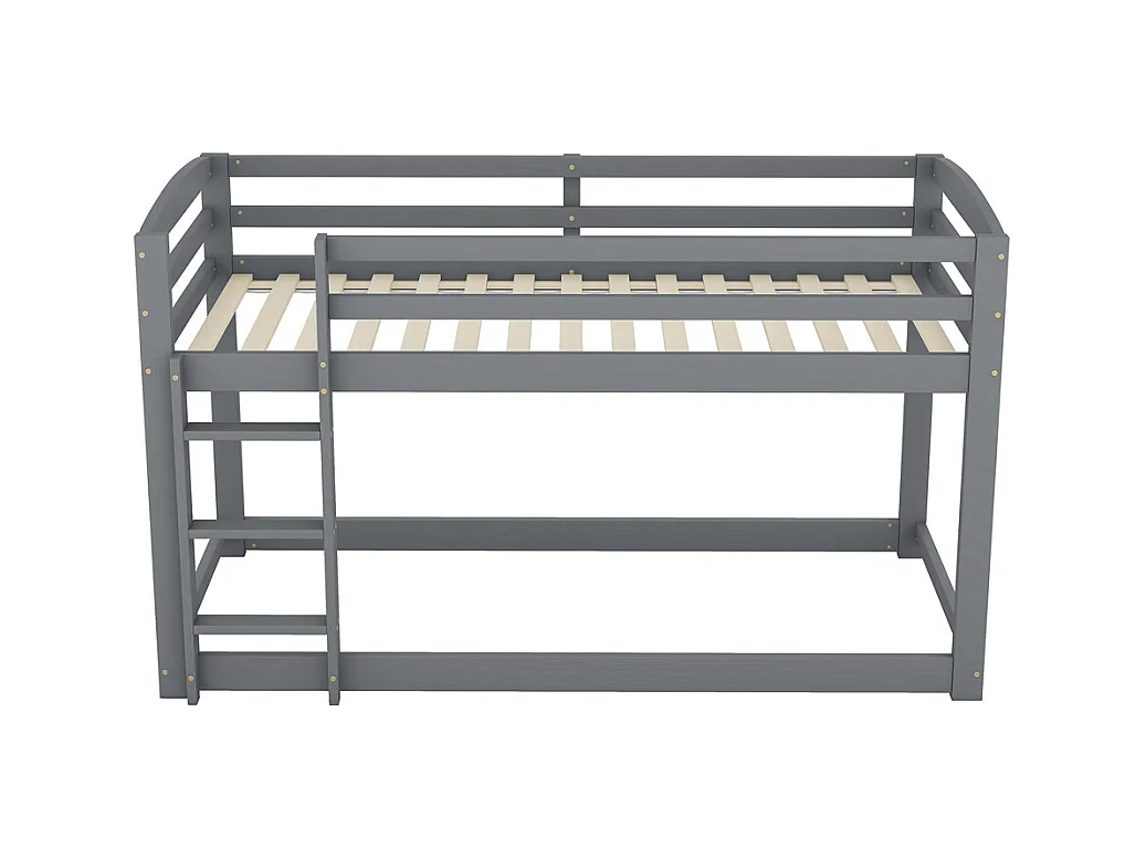 Lit jeune lit 90x200 cm lit superposé lit simple pin gris