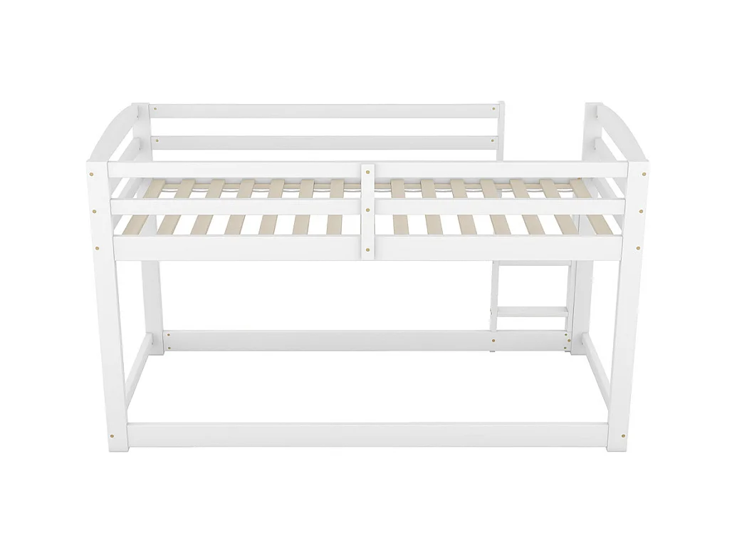 Lit jeune lit 90x200 cm lit superposé lit simple pin blanc