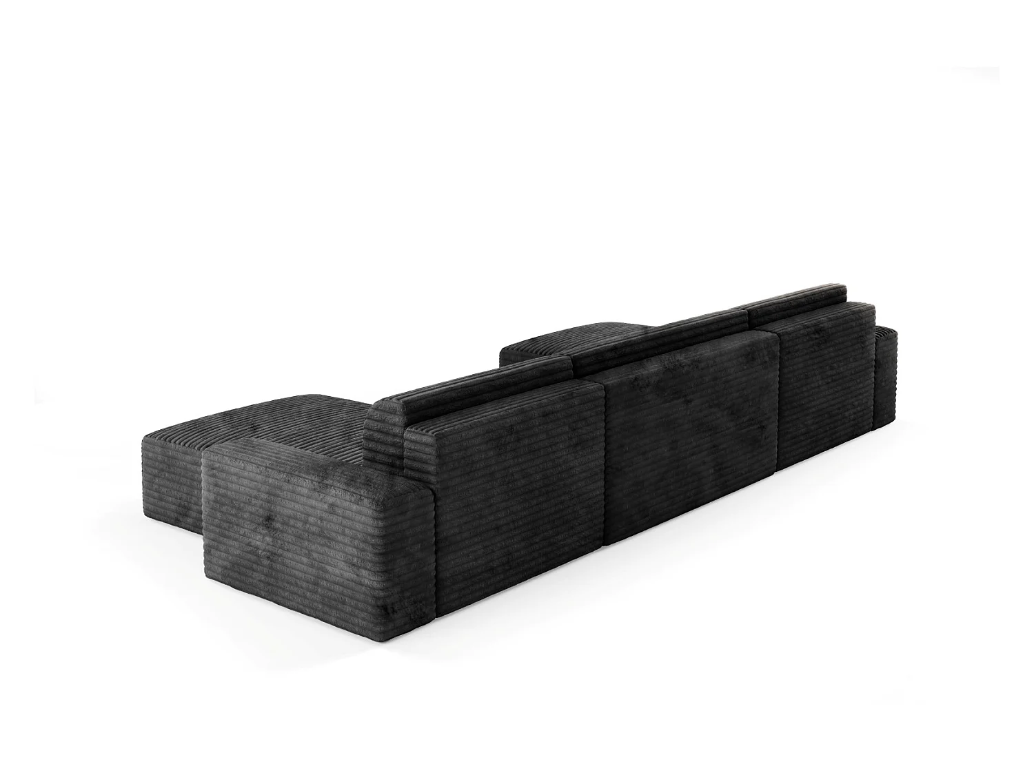 Canapé d’angle COCO U avec fonction de couchage Couleur : TILIA 100