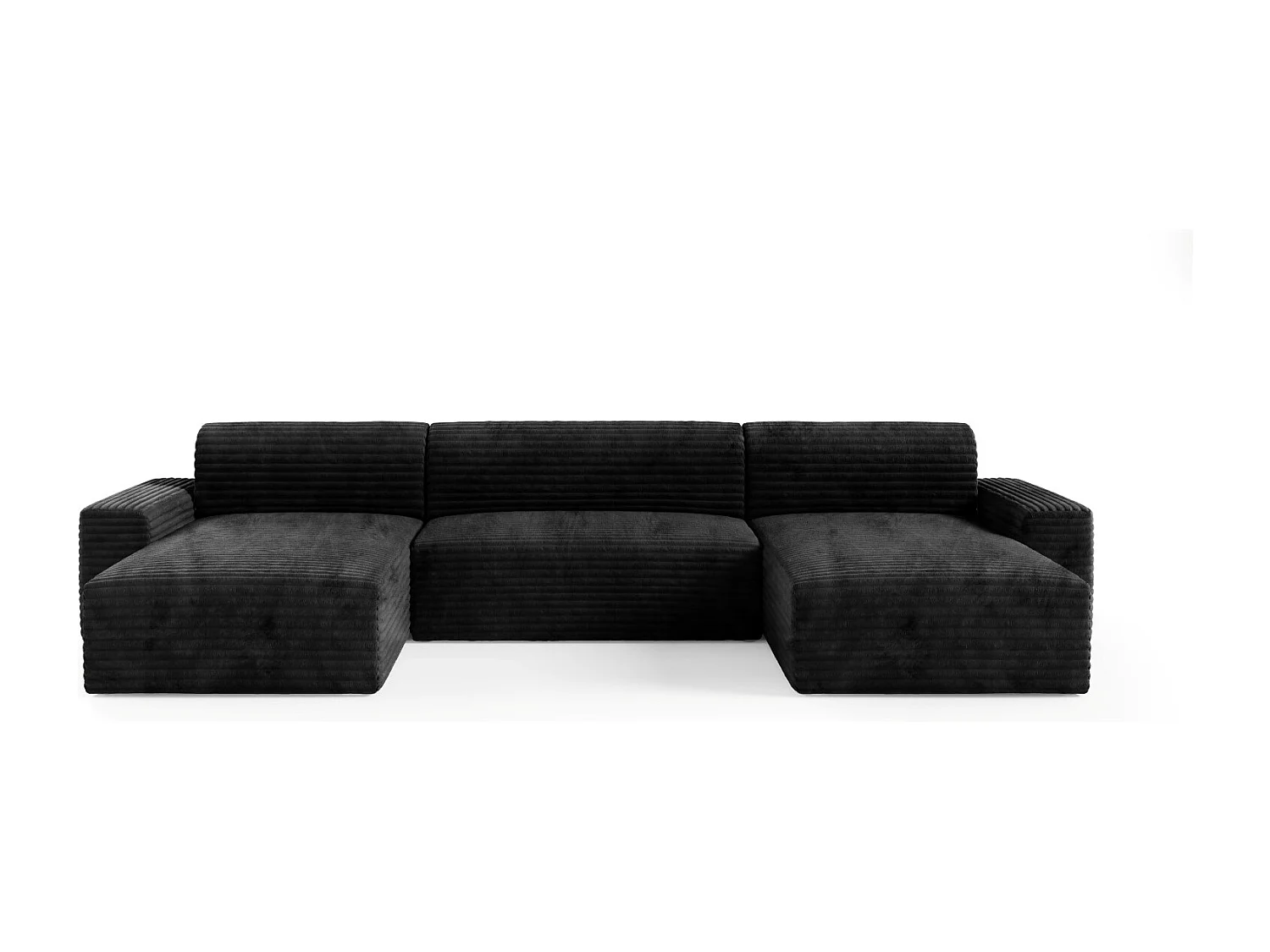 Canapé d’angle COCO U avec fonction de couchage Couleur : TILIA 100