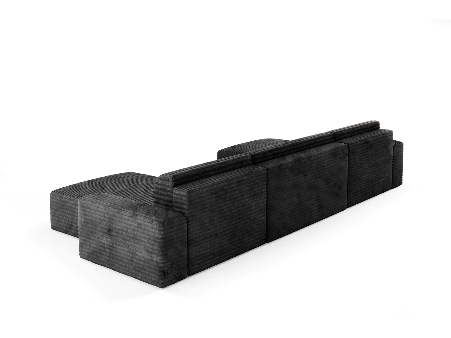 Canapé d’angle COCO U avec fonction de couchage Couleur : TILIA 100