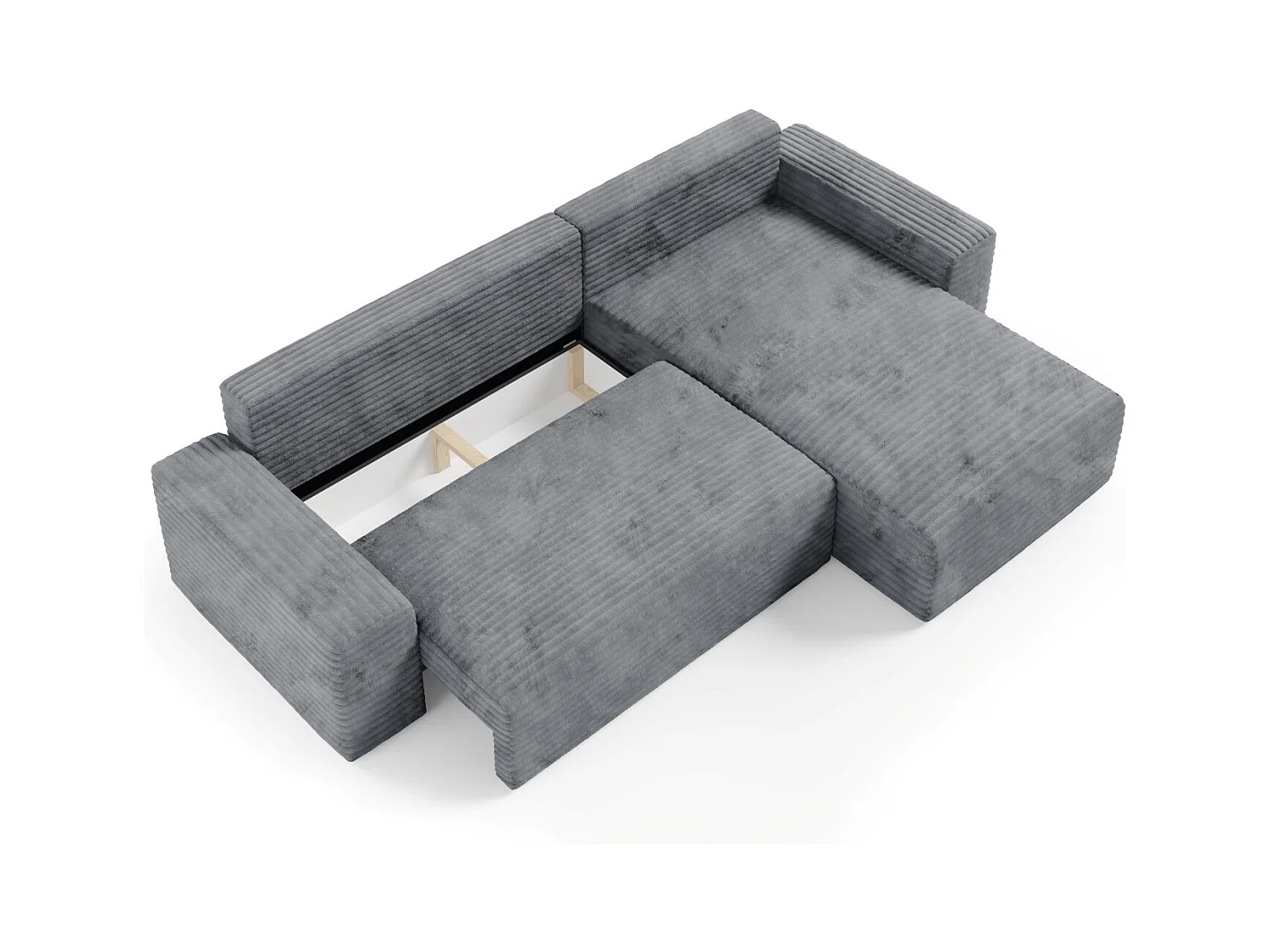 Ecksofa COCO L mit Schlaffunktion Farbe: TILIA 90