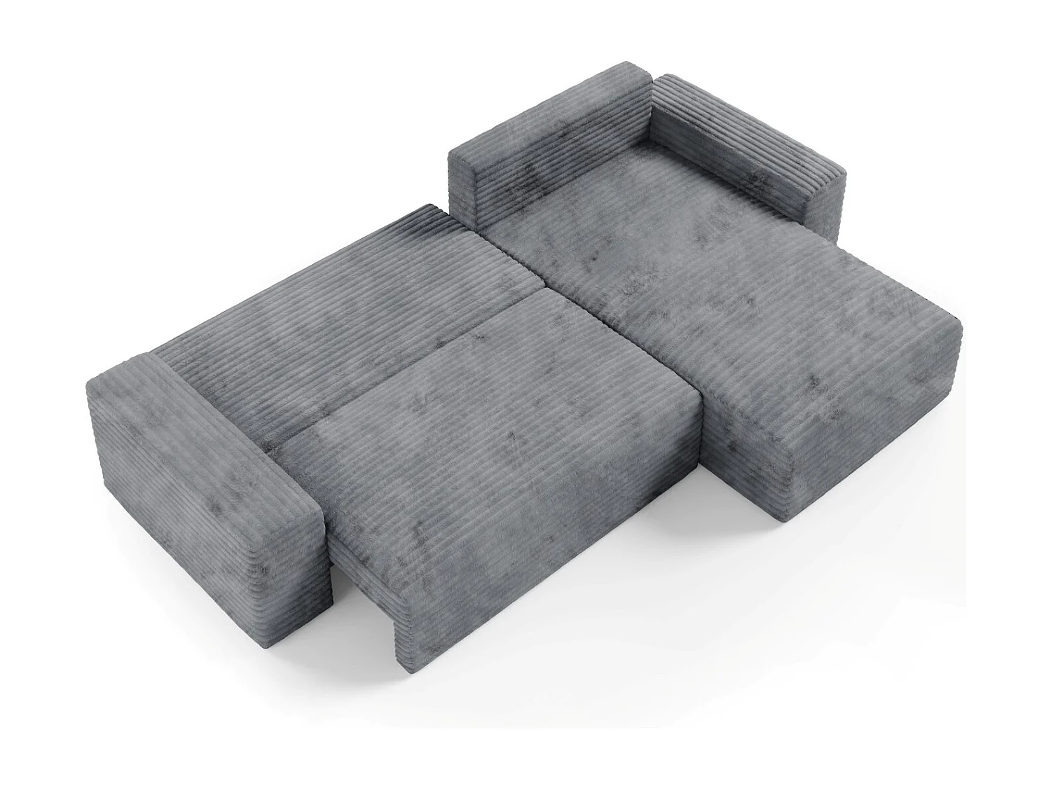 Canapé d’angle COCO L avec fonction de couchage Couleur : TILIA 90