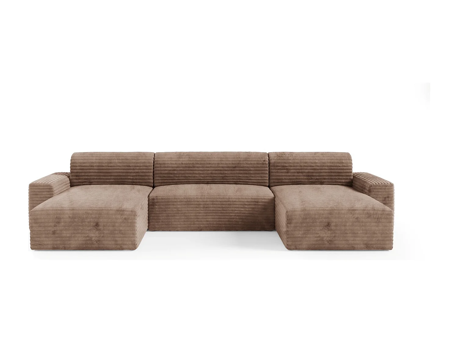 Canapé d’angle COCO U avec fonction de couchage Couleur : TILIA 17