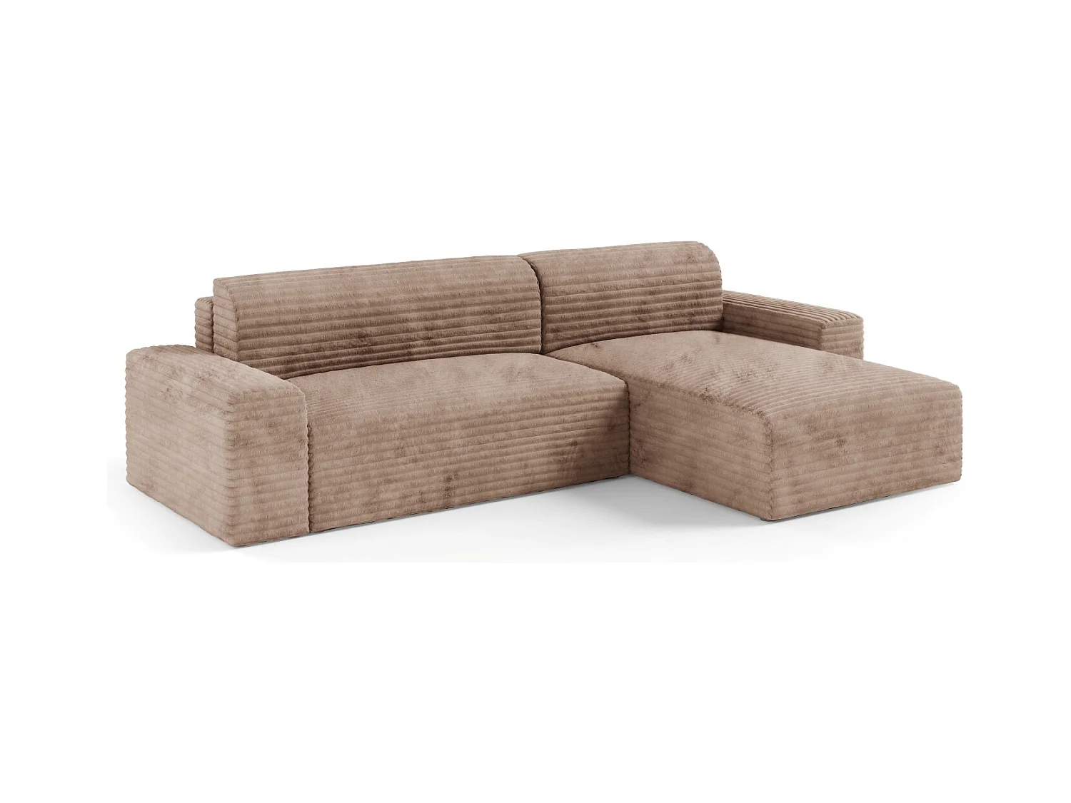 Ecksofa COCO L mit Schlaffunktion Farbe: TILIA 17