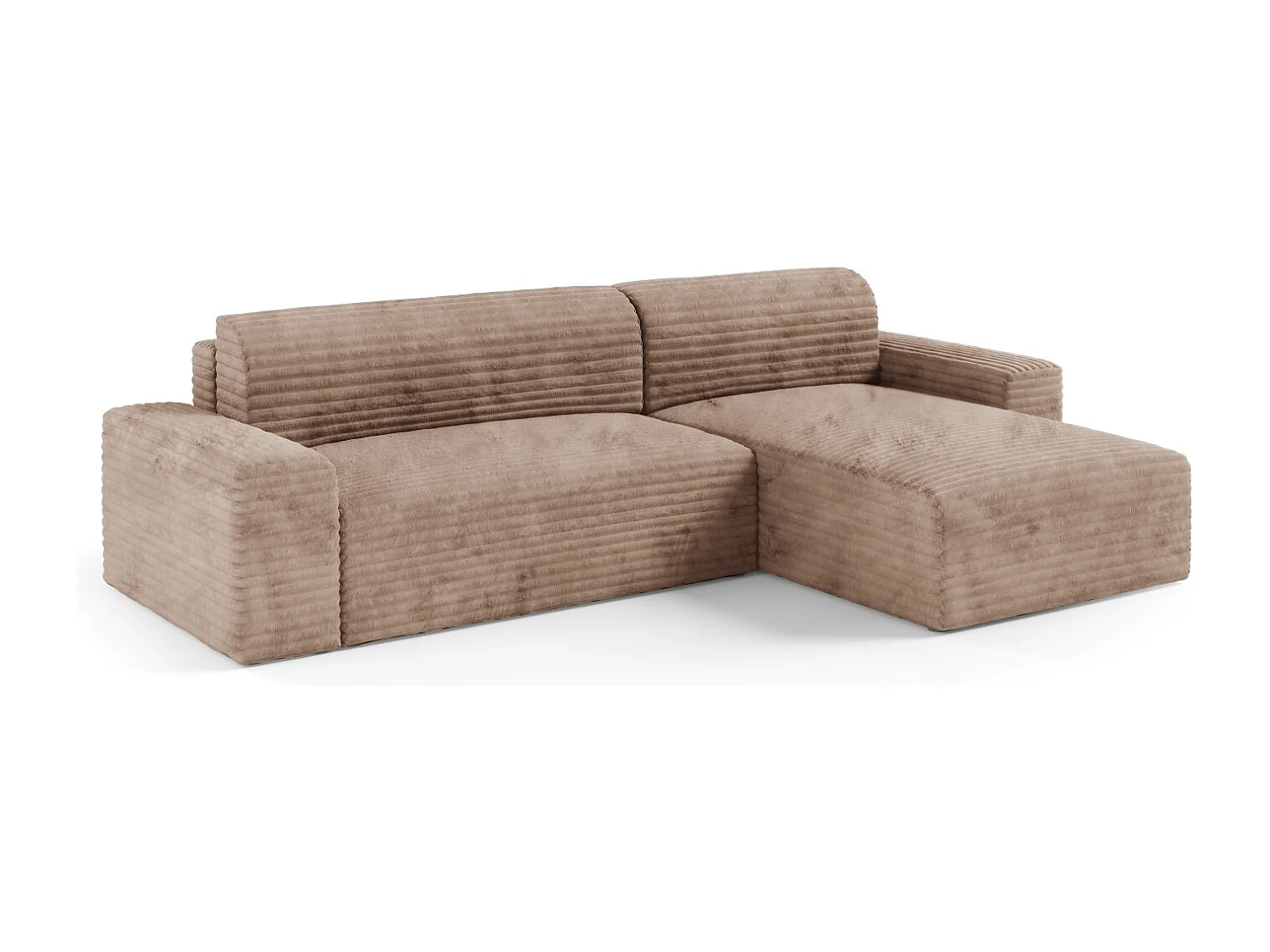 Canapé d’angle COCO L avec fonction de couchage Couleur : TILIA 17