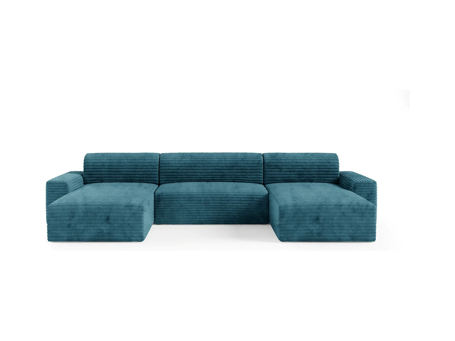 Canapé d’angle COCO U avec fonction de couchage Couleur : TILIA 75