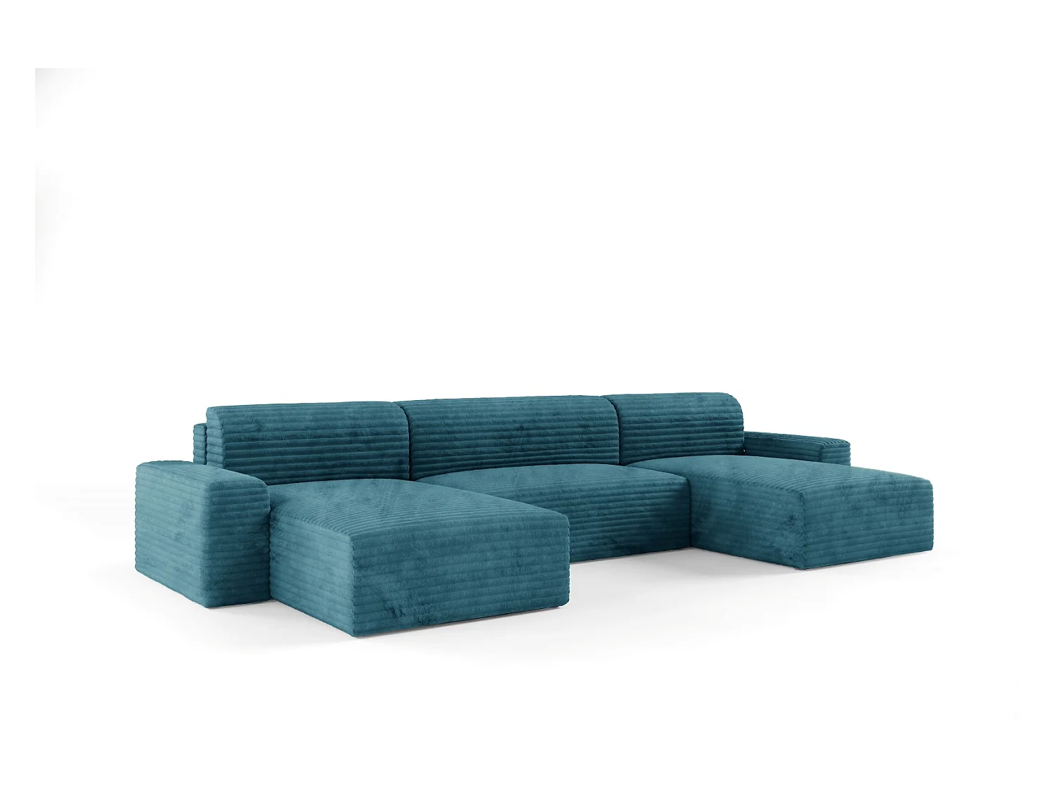Canapé d’angle COCO U avec fonction de couchage Couleur : TILIA 75