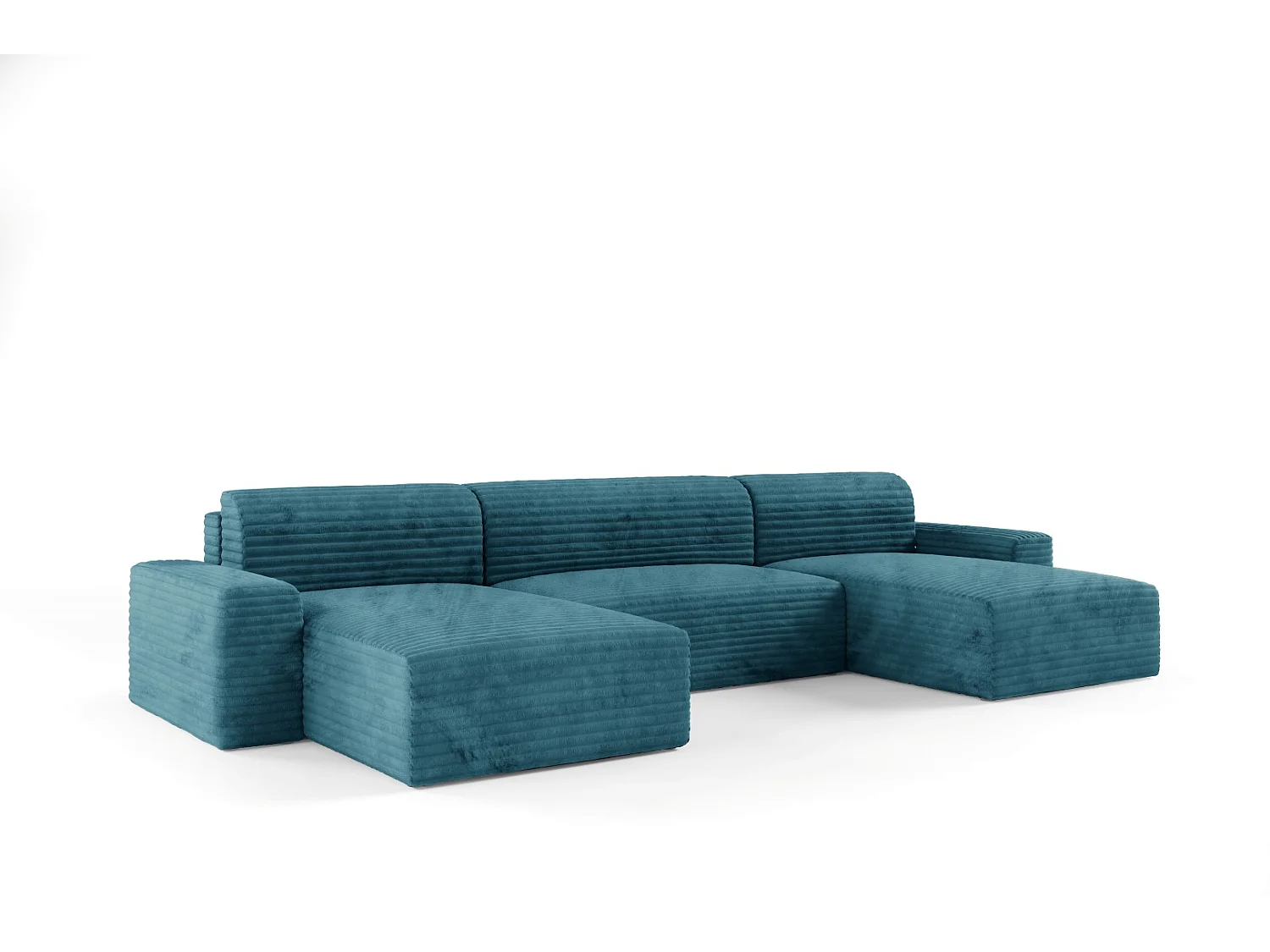 Canapé d’angle COCO U avec fonction de couchage Couleur : TILIA 75