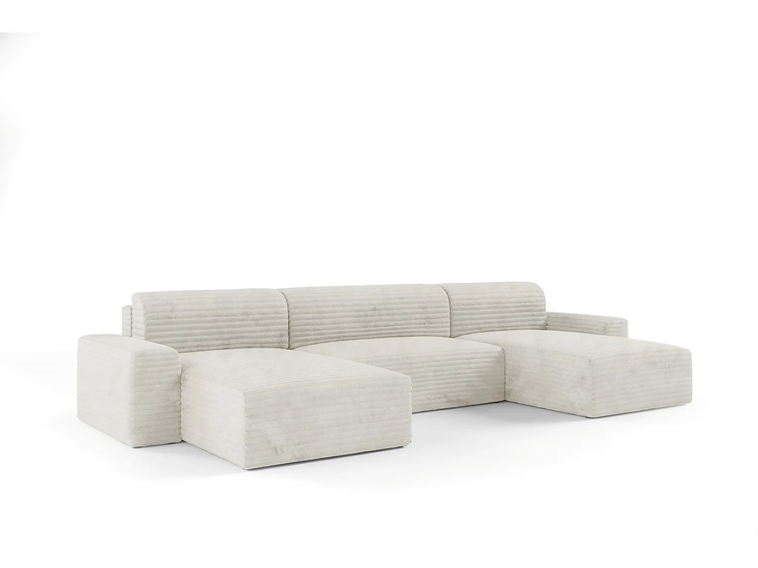 Canapé d’angle COCO U avec fonction de couchage Couleur : TILIA 1